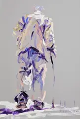 Arthur K. Maderson, Stepping Out at Tallow Horse Fair, gouache on card