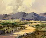 Near Falcarragh, Co. Donegal by George K. Gillespie, oil on canvas, sold Aug 2023
