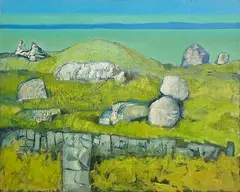 Green Light by Arthur Armstrong, oil on board, sold Aug 2023
