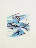 Charles Tyrrell, Untitled (Blue)(1988), lithograph - number 11 from an edition of 33