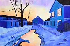 Mary Burke, New England Sunset, 1994, oil on canvas