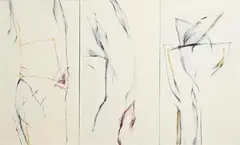 Mary Fitzgerald, Treble, 1991, oil on canvas - triptych