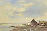 James Longueville, The Farm, Connemara, oil on canvas board