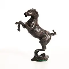 Selma McCormick, Rearing Horse, 1996, bronze