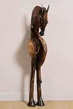Laurent Mellet, Horse and Knight at the Circus, copper and bronze