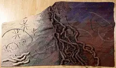 Angela Forte, Moon Stone, 1993, woven gobelin tapestry - wall hanging