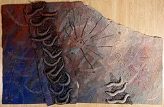 Angela Forte, Sun Stone, 1993, woven gobelin tapestry - wall hanging