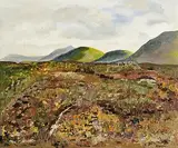 Jack Bloom, Achill August, Primeval Landscape, oil on canvas board