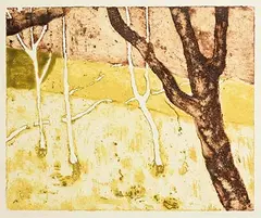Patrick Hickey, Trees at Glencree, Co. Wicklow, 1974, lithograph - number 3 from an edition of 20