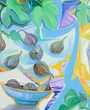 Gillian Deeny, Still Life - Bowl of Figs, oil on board