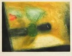 Window Reflections by Sophie Aghajanian, etching - number 11 from an edition of 30, sold Aug 2023