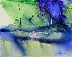 John Freeney, Reflections, oil on canvas