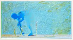 Terence Gravett, Hoop and Pole, screenprint - number 10 from an edition of 20