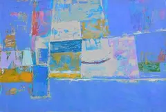 Simon Knowles, Estuary No. 7, oil on paper