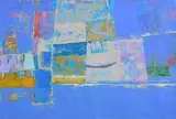 Simon Knowles, Estuary No. 7, oil on paper
