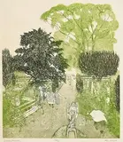 Allan Lumsden, Sunday Morning, etching - number 33 from an edition of 75