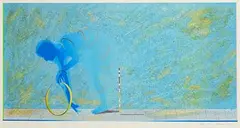 Terence Gravett, Hoop and Pole, screenprint - number 16 from an edition of 20