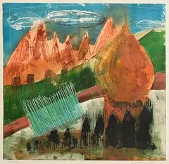 Lucy Turner, Israel, 1998, etching
