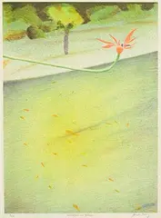 James McCreary, Goldfish and Flower, lithograph - number 8 from an edition of 28