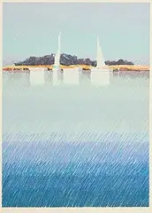 Margaret Jackson, Still Afternoon I, screenprint - number 162 from an edition of 300