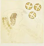 Gay O'Neill, Juggler Stage II, 1976, lithograph - number 3 from an edition of 5