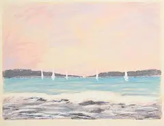 Margaret Jackson, Seascape, screenprint - artist's proof