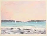 Margaret Jackson, Seascape, screenprint - artist's proof