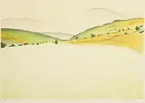 James McCreary, Field, Hills and Mountain, lithograph - number 13 from an edition of 50