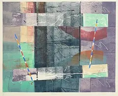M Andrews, Metropolis IV, screenprint - number 195 from an edition of 200