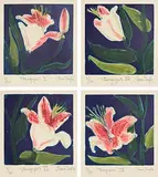 Cliona Doyle, Stargazers I, II, III and IV, 1993, set of 4 carborundum prints - each numbered 4 from an edition of 30