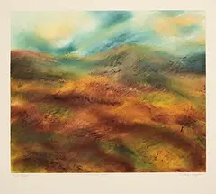 Nickie Hayden, Turquoise Skies, monotype