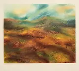 Nickie Hayden, Turquoise Skies, monotype