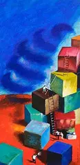 David Joyce, The Journey, 1993, oil on paper