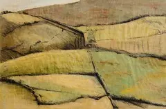 Lorraine Wall, Landscape, pastel and watercolour on paper