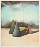 M.A. Godwin, Elements II, colour etching - artist's proof