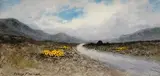 Peat Stacks on the Bog Road, Connemara by William Percy French, watercolour on paper, sold Jul 2023