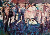 Point of Sunset by Arthur K. Maderson, oil on board - second image verso, sold Jul 2023