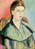 Norah McGuinness, Kathleen, oil on canvas laid on board