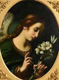 Carlo Dolci, The Angel of the Annunciation, oil on canvas