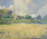 Glendun River by George K. Gillespie, oil on canvas, sold Jul 2023