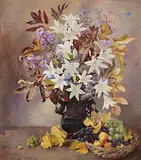 Geraldine M. O'Brien, Still Life - Fruit and Flowers