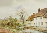 A Chat by the Stream by Frank Egginton, watercolour on paper, sold Jul 2023