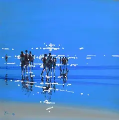Inch Beach by John Morris, oil on board, sold Jul 2023
