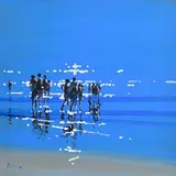 John Morris, Inch Beach, oil on board
