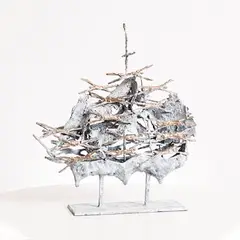 John Behan, Atlantic Famine Ship, 2021, unique bronze