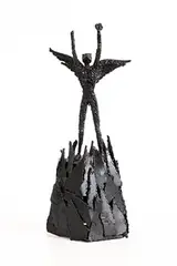 Hands to Heaven by Orla de Brí, unique steel, sold Jul 2023