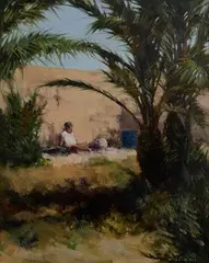 James English, Resting, Tabarca, Spain, oil on canvas