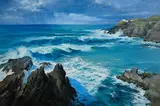 Annemarie Bourke, Mizen Head, oil on canvas