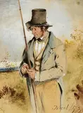 Erskine Nicol, Gentleman with Fishing Rod