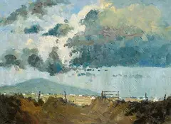 Alex McKenna, Winter Sky near Keel, Achill, oil on canvas